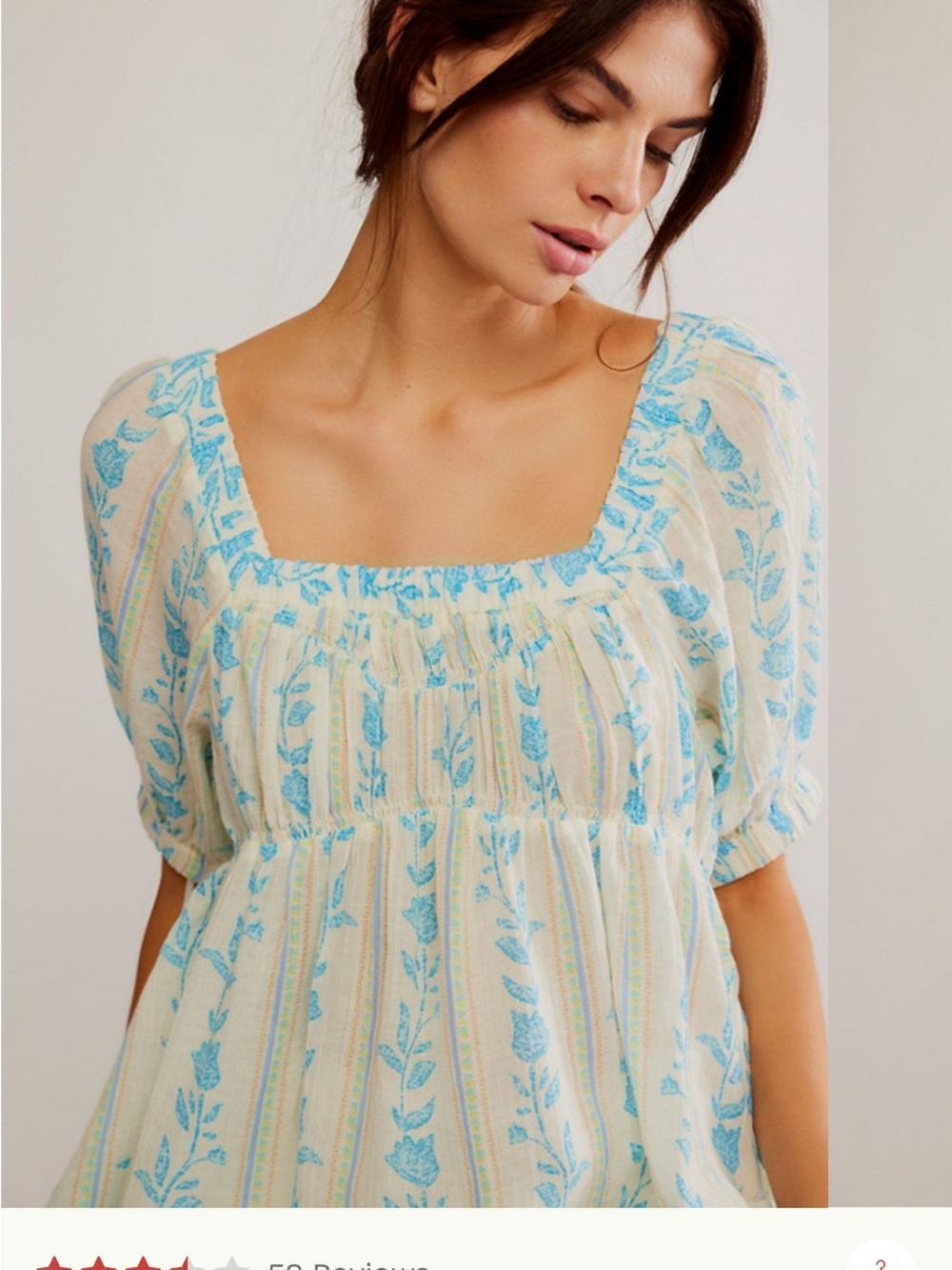 Free People Santorini Printed Tunic xs